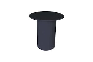 FLAT EDGE BLACK CIRCLE TABLE SMALL - Event Hire - Twelve Tables