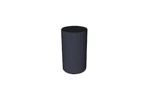 FLAT EDGE BLACK ROUND PLINTH LARGE - Event Hire - Twelve Tables