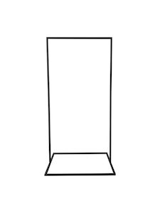 TALL BLACK RECTANGLE SIGNAGE FRAME - Twelve Tables