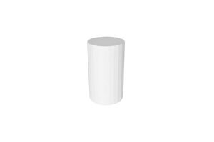 FLAT EDGE WHITE ROUND PLINTH SMALL - Event Hire - Twelve Tables