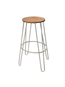 LIGHT WOODEN CIRCLE STOOL - Event Hire - Twelve Tables