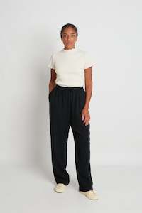 Womenswear: Octavia wide-legged pants - Black