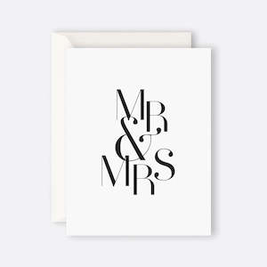 Greeting Card – Mrs & Mrs