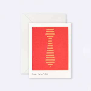 Greeting Card – Happy Father's Day tie