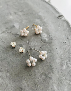 Jewellery: Pearl Poppy Stud Earrings Twigg Jewellery