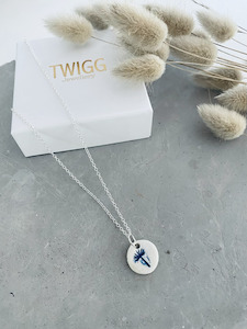 Brushed Make a Wish Porcelain Necklace Twigg Jewellery