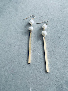 Forsyth Pearl Bar Earrings Twigg Jewellery