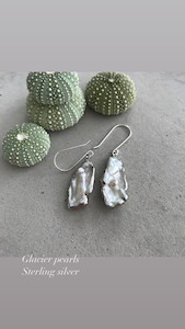 Glacier Pearl Earrings Twigg Jewellery