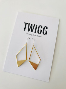 CHEMISTRY Filled Kite Earrings Twigg Jewellery