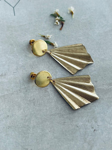 Jewellery: Cameron Pleat Studs Twigg Jewellery