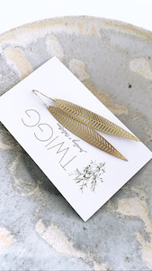 CHEMISTRY Spined Leaf Earrings Twigg Jewellery