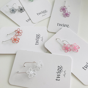 Jewellery: Calendula Flower Earrings Twigg Jewellery