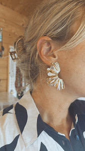 Ruffle Statement Earrings Twigg Jewellery