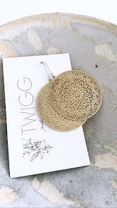 CHEMISTRY Fine Filigree Circle Earrings Twigg Jewellery