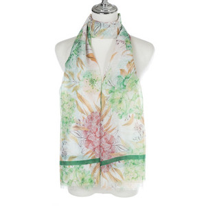 Hydrangea Green Scarf Twigg Jewellery