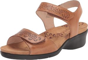 Propet Wanda WSX203L Tan Sandal in WD, 2E and 4E width