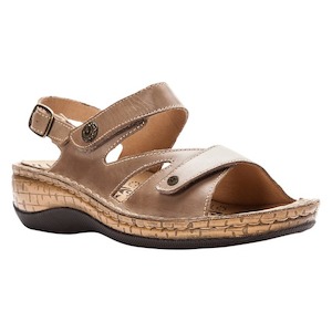 Propet Jocelyn WSO003L Khaki Sandal in WD and a 2E widths