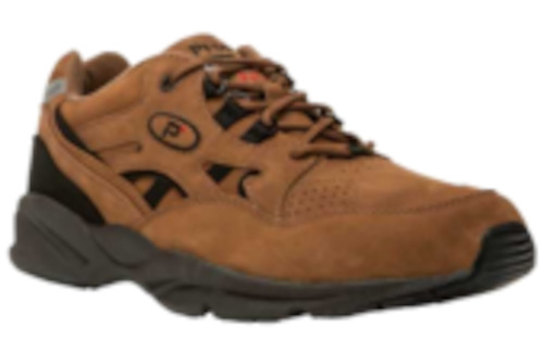 Shoe: Propet Stability Walker Choco Nubuck M2034 - Walking Shoe in a 5E Width