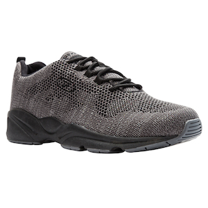 Shoe: Propet Stability Walker Grey Fly MAA032M - Mesh Shoe in a 5E Width