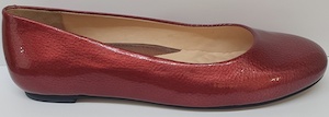 Shoe: Walking Cradle Bronwyn Red Flat in a W and WW Width