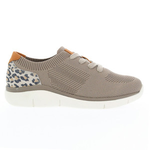 Shoe: Propet WCA072M Sachi Sand and Leopard print in a WD and 2E