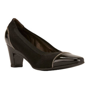 Walking Cradle Regent Black High Heel in a W and WW Width