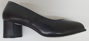 Shoe: Walking Cradle Jaunt Black Peep Toe High Heel in a W and WW Width