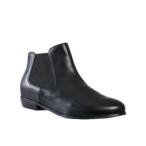 Shoe: FRANKiE4 JAZZ Black Flat Ankle Boot