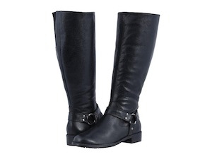 Walking Cradle Kristen Black Wide Calf Boot in a W and WW Width