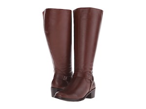 Rose Petal Caylen Brown Wide Calf Boot in a W Width