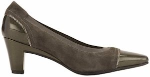 Walking Cradle Regent Grey Suede High Heel in a W and WW Width