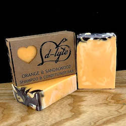 Orange and Sandalwood shampoo bar