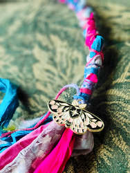 Jewellery: Silk moth hairwrap