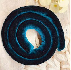 Jewellery: Teal Velvet Spiralock