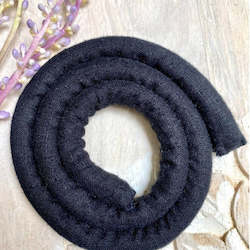 Jewellery: Black hemp Spiralock 30cm