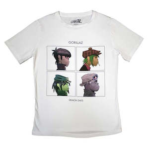 Gorillaz - Demon Days - White Tshirt