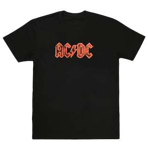 AC/DC - 50yrs of Logos - Black T-Shirt