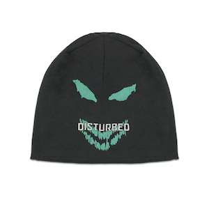 Disturbed - Green Face - Black Skull Cap Beanie