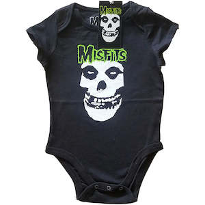 Misfits - Skull - Baby Black Onesie