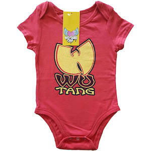 Wu-Tang Clan - Classic Logo - Baby Red Onesie