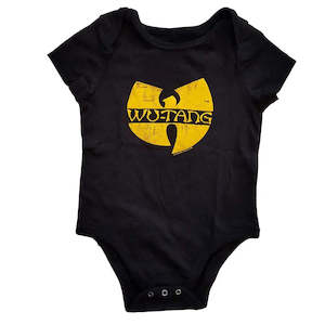 Wu-Tang Clan - Classic Logo - Baby Black Onesie