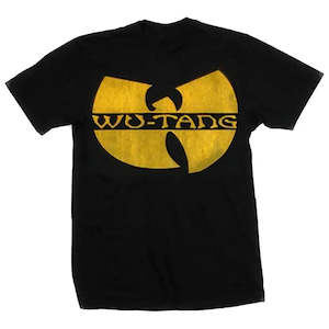 Wu-Tang Clan - Classic Logo (Distressed) - Black T-Shirt