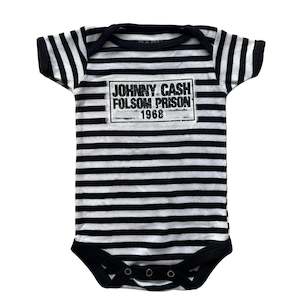 Johnny Cash - Inmate - Baby Black Onesie