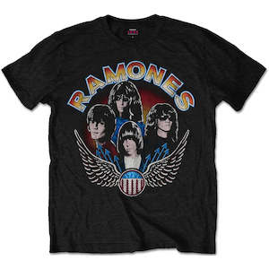 Ramones - Vintage Wings - Black T-Shirt