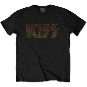 KISS - Vintage Classic Logo - Black T-Shirt