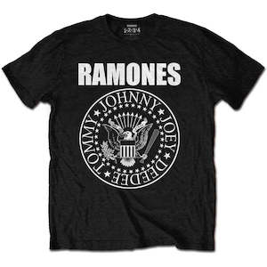 Ramones - Presidential Seal - Kids Black T-Shirt