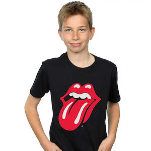 The Rolling Stones - Classic Tongue - Kids Black T-Shirt