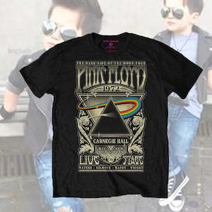 Pink Floyd - Carnegie Hall - Kids Black T-Shirt