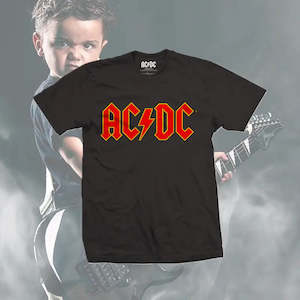 AC/DC - Classic Logo - Kids Black T-Shirt