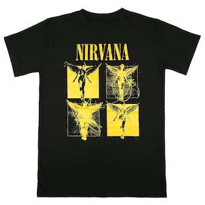 Nirvana - In Utero Grid - Black T-Shirt